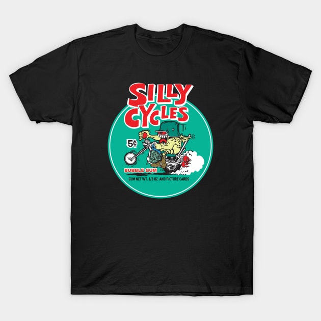 Silly Cycles - Gum, Cards T-Shirt by Chewbaccadoll